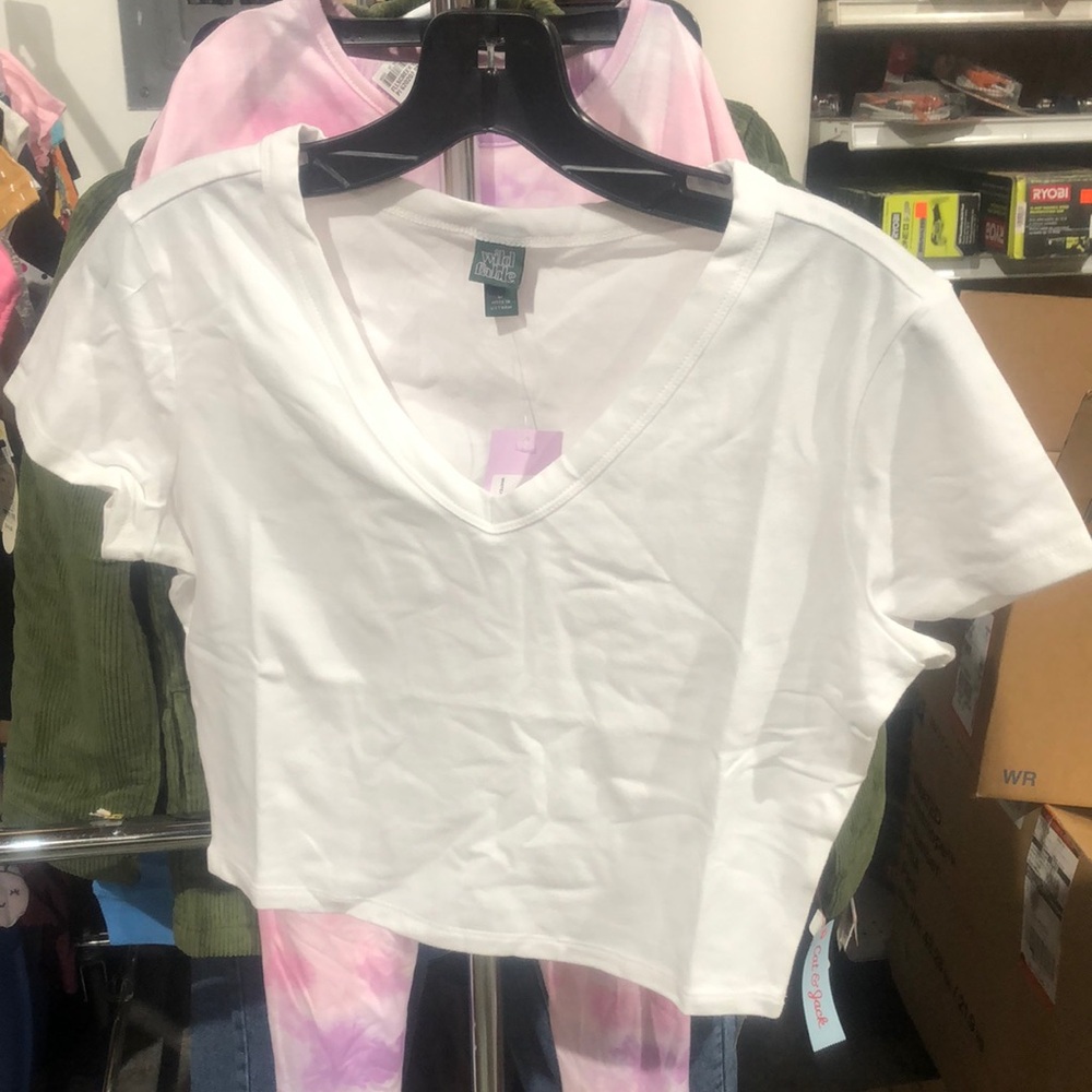 White Crop Top